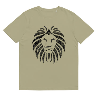 Lion Black Unisex 100% organic cotton t-shirt