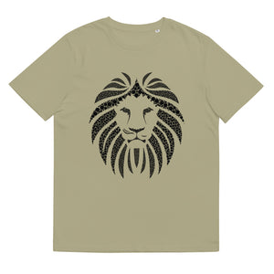 Lion Black Unisex 100% organic cotton t-shirt