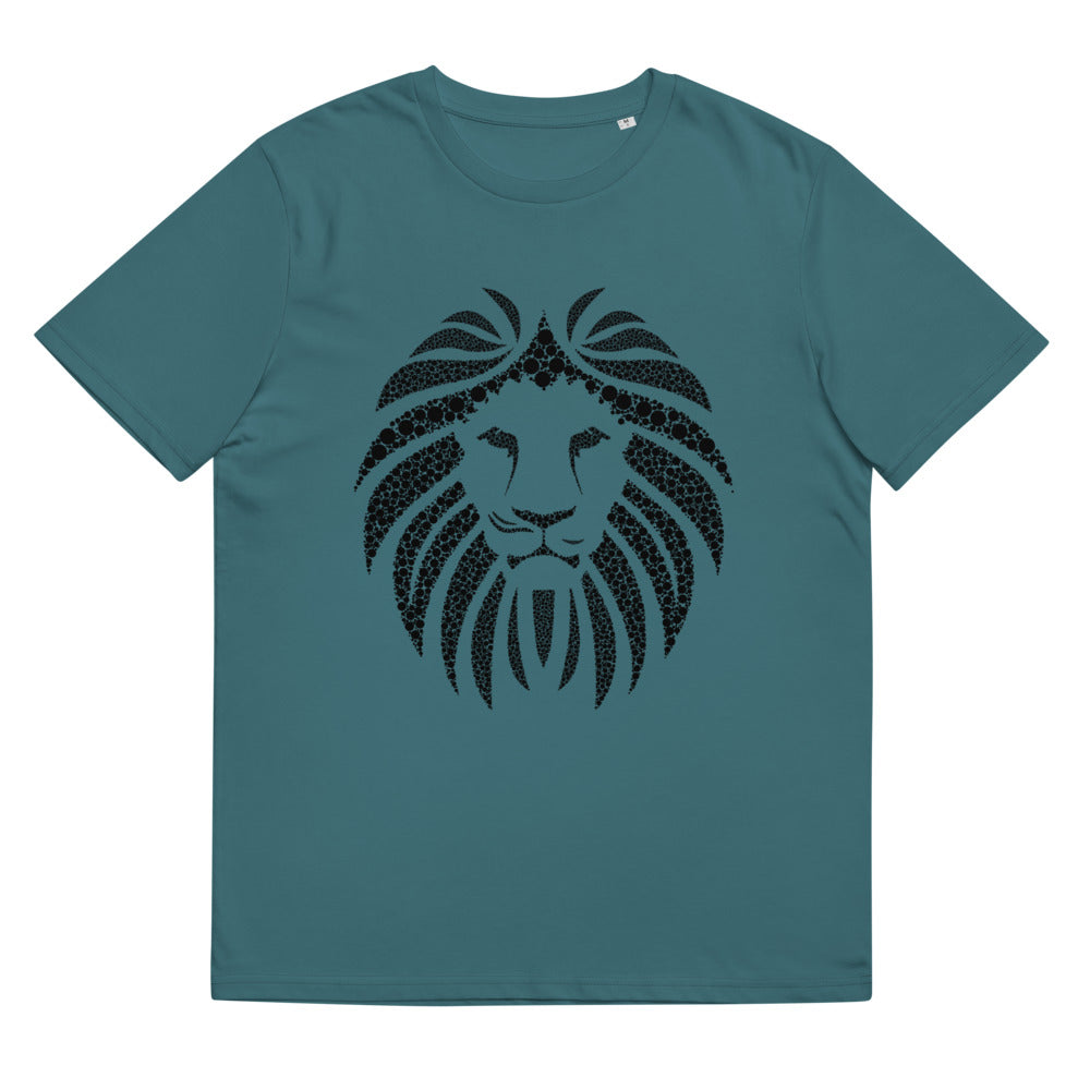 Lion Black Unisex 100% organic cotton t-shirt